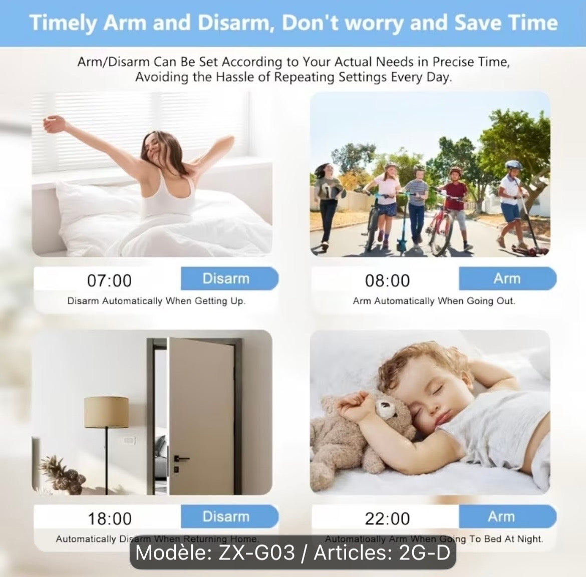 Système d’alarme intelligent Wi-Fi + GSM