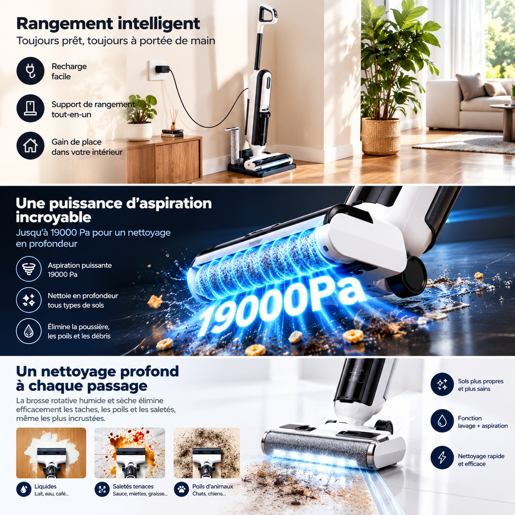 Aspirateur nettoyeur eau et sol