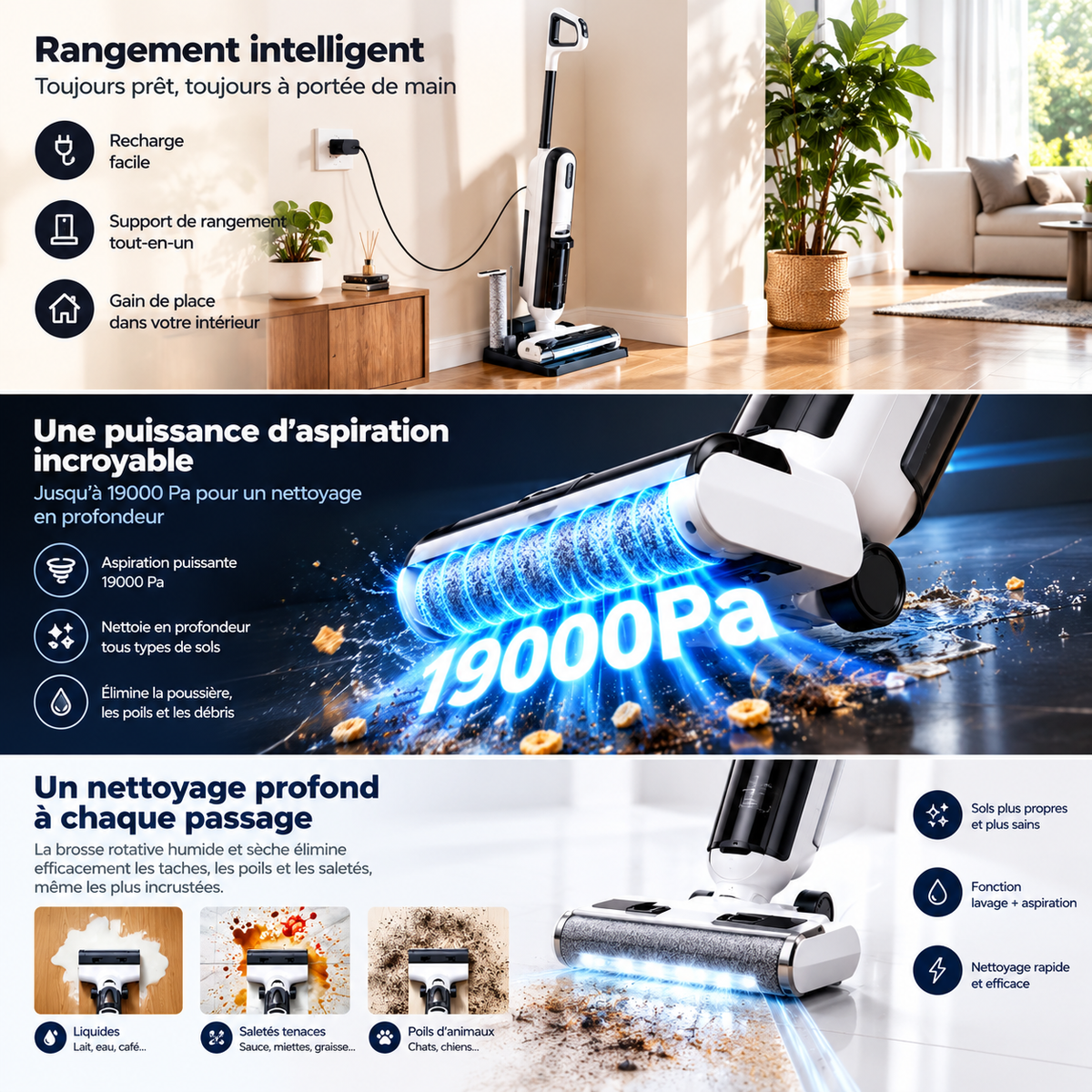 Aspirateur nettoyeur eau et sol